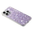 thumbnail image 2 of Allytechgroup Glitter Bling Case Compatible with Apple iPhone 13 Pro for Girls Women, Slim Fit Soft TPU Back Cover Anti-Scratch Bumper Shockproof Phone Case for iPhone 13 Pro, Purple, 2 of 5