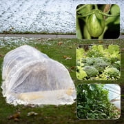 HUOGUO Winter Plant Covers Freeze Protector, 0.9 oz 8 x 30 FT Reusable Frost Blanket Antifreeze Cover Plant Protective Layer for Winter Cold Weather Animals