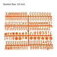 thumbnail image 2 of Uxcell Felt Letter Board Letters Numbers Symbols 3/4 inch Orange Alphabet Message Board Changeable, 2 of 6