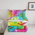 thumbnail image 4 of Baseball Comforter Softball Sports Game Comforter Set Girly Colorful Tie Dye Bedding Set Teens Men Baseball Gaming Quilt Set Rainbow Room Decor King Size for All Season, 4 of 6