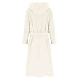 thumbnail image 6 of Cethrio Girls Bathrobes, Long Sleeve Winter Fleece Warm Sleepwear Robes with Belt Beige Size 10-12, 6 of 6