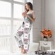 thumbnail image 5 of Fotbe Cartoon Poodle Dog Pantalones de Pijama para Mujer, Pantalones de Dormir, Pantalones Pj con Cordón y Bolsillos-3X-Large, 5 of 6