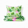 thumbnail image 5 of Watermelon Kiwi Brushed Pattern Duvet Cover Bedding, 5 of 5