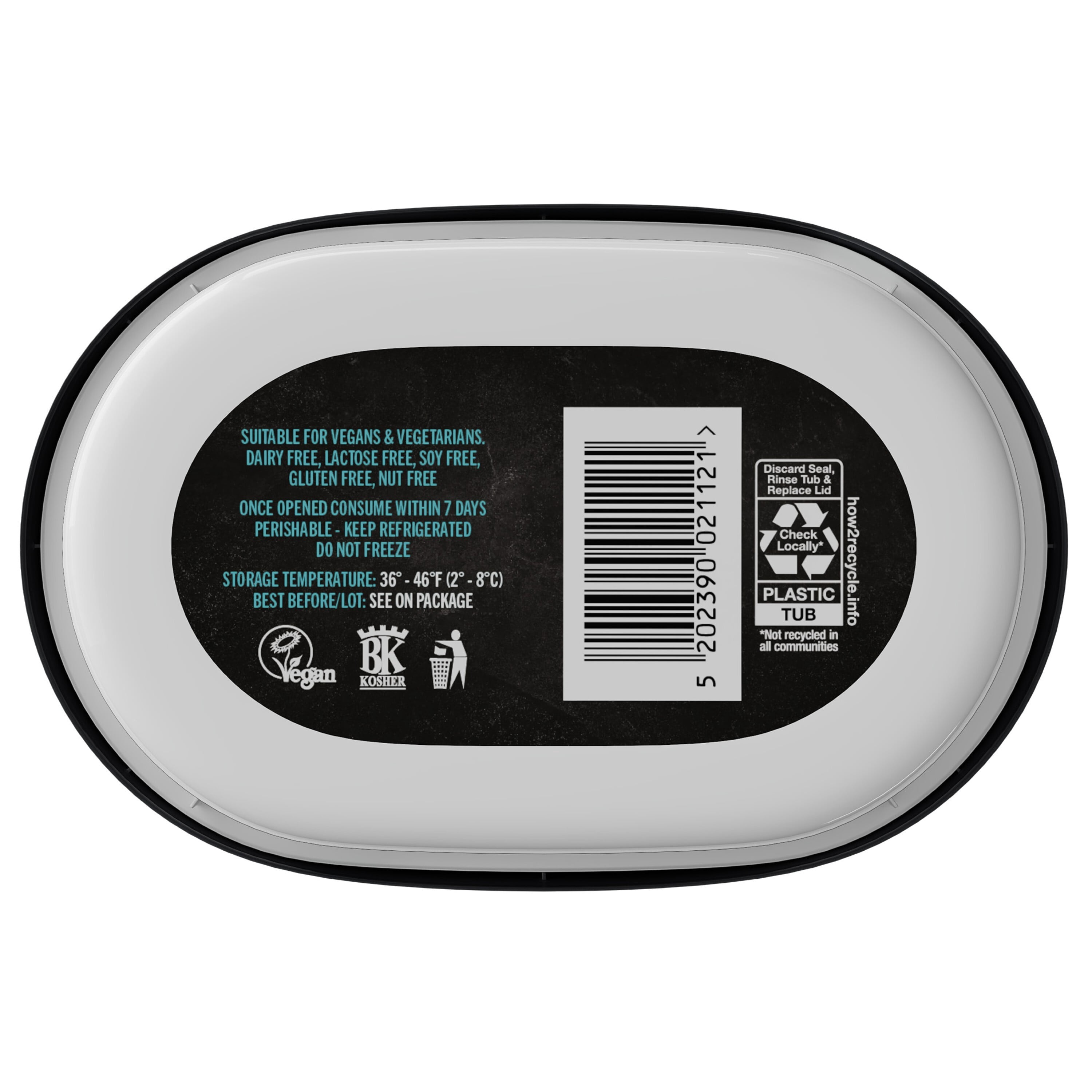 Violife Just like Cream Cheese - with Chives, Dairy-Free Vegan, 7.05 oz Tub (Refrigerated)