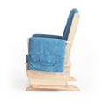 thumbnail image 6 of Foundations SafeRocker Standard Glider Rocker with Wood Skirt, Removable Microfiber Cushions, Blue, 6 of 6