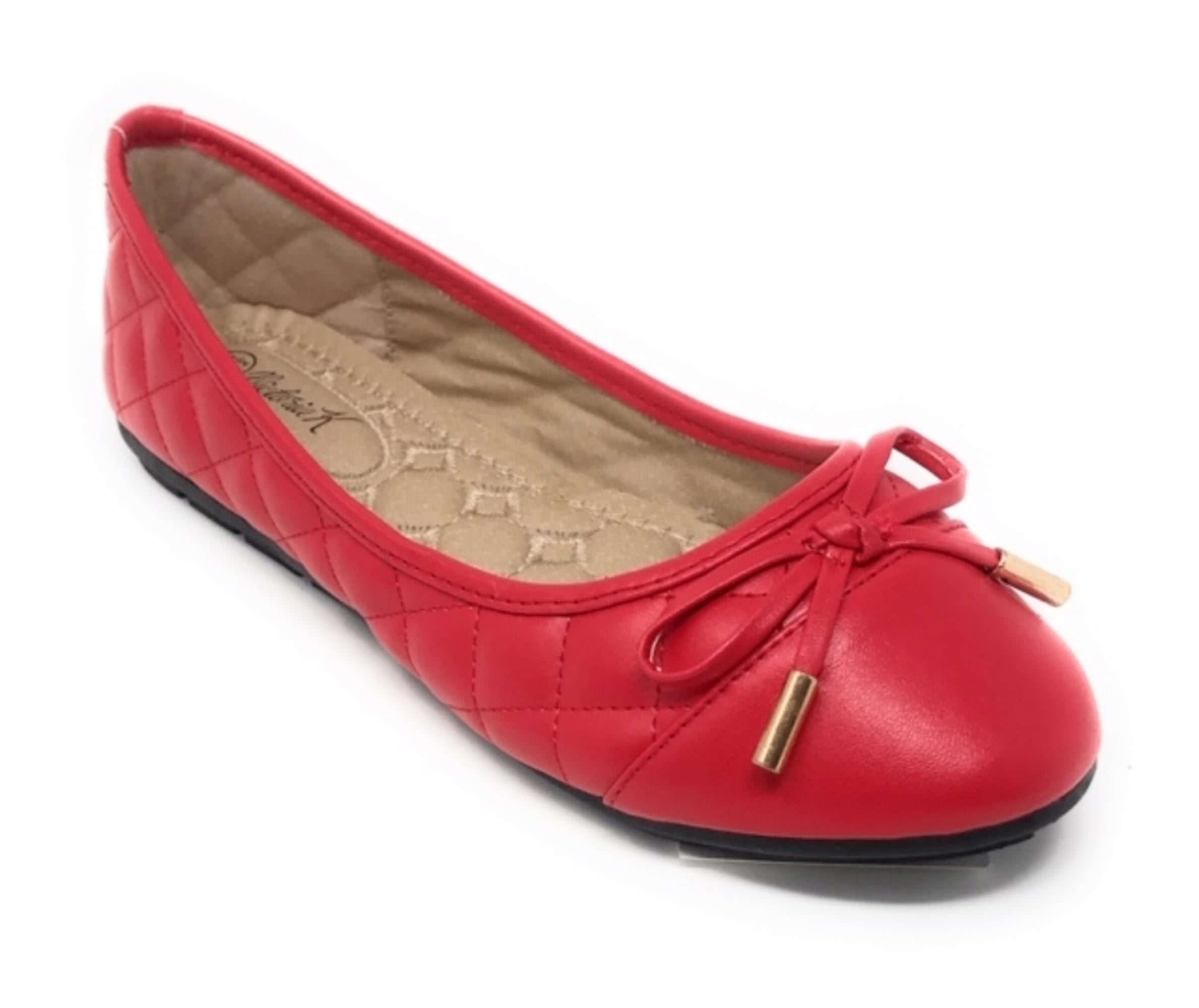 CuteFlats Women Cute Round Toe Flat Shoes with Bowtie Decorated