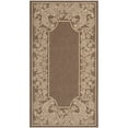 thumbnail image 2 of SAFAVIEH Courtyard Claire Rooster Indoor/Outdoor Runner Rug, 2'3" x 10', Chocolate/Natural, 2 of 10