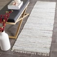 thumbnail image 3 of Safavieh Rag Rug Collection RAR121G Handmade Boho Stripe Cotton Runner, 2'3" x 6' , Ivory / Multi, 3 of 4