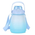 thumbnail image 1 of Botella de agua con pajita, jarra de agua deportiva grande, lindas botellas de agua para niñas y mujeres, 1 of 5
