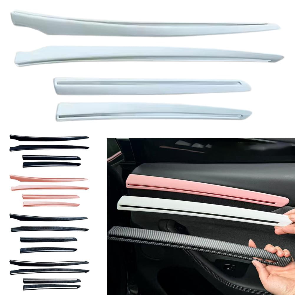 4PCS Car Door Decorative Strips for Tesla Model Y 2025 Juniper Side Trim Sticker Covers, Car Interior Accessories