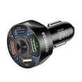 thumbnail image 2 of mmirethe QC3.0 USB Car Charger Phone Quick Charging Adapter Extension Splitter RV Truck Gadgets Electronics Tablets Accessories Black, 2 of 6
