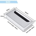 thumbnail image 4 of Pack Cable Grommets, Aluminum Cable Holes Square 160 X 80mm Desk Grommets For Managing Office Computer Desk Cords - Silver, 4 of 5