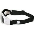thumbnail image 3 of Birdz Eyewear Eagle Padded Motorcycle Riding Goggles White Frame Anti-Fog Clear Lens, 3 of 4