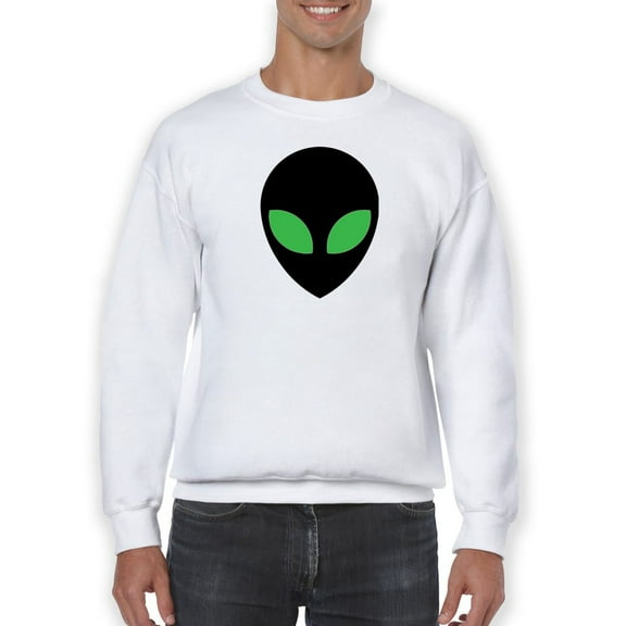 Classic Alien Head Sweatshirt Men -GoatDeals Designs, Male 3X-Large