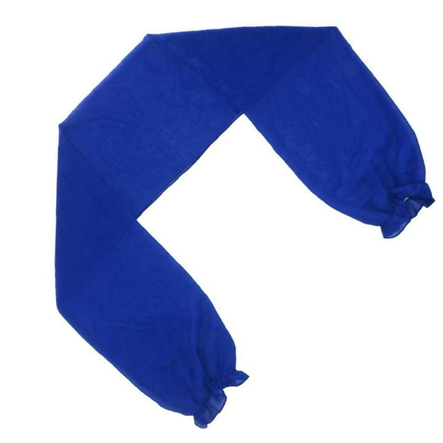Boléro en Chiffon à Manches Longues pour Femmes Bleu