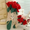 thumbnail image 4 of KEVCHE Jellycat Peluche de Rosa Juguetes, 24cm Cute Rose Plush Rosa Peluches Cumpleaños Regalos para Niños Stuffed Animals Dolls, Naranja Peluches para Nino, 4 of 6