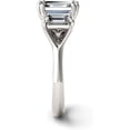 thumbnail image 5 of Charles & Colvard 14K White Gold Moissanite 8x6mm Emerald Engagement Ring-Size 7 2.91cttw DEW, 5 of 6