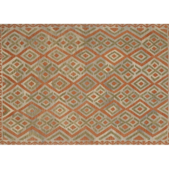 Ahgly Company Machine Washable Indoor Rectangle Contemporary Camel Brown Area Rugs, 5' x 7'