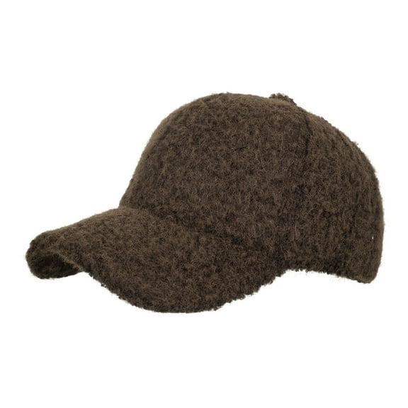 SwiftWear Women's Furry Baseball Cap Warm Outdoor Winter Plush Cap, Soft & Lightweight Casual Fashionable Cold Weather Plain Dad Hat