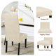 thumbnail image 5 of Fundas Impermeables para Sillas de Comedor SearchI Juego de 6 Hojas Beige, 5 of 7
