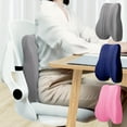 thumbnail image 1 of Cojín Lumbar para Silla de Oficina - Almohada Ergonómica de Espuma para El Respaldo, Ideal para Trabajadores Sedentarios, Uso En Casa y En El Coche, 40 X 40 X 8 Cm, Opciones En Azul, Rosa y Gris, 1 of 7
