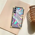 thumbnail image 7 of FKBRCL4U Compatible with Samsung Galaxy S24 S25 Case, Holographic Abstract Iridescent Textures Luxury Golden Decoration for Girl Women Soft TPU Shockproof Protective Hard PC Back, 7 of 7