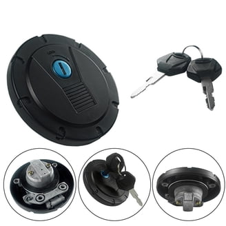 Gas Tank Cap Cover Lock & Key Set For Suzuki GSXR 600 / 750 (2004-2013) – Aluminum & Plastic