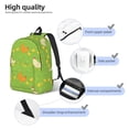 thumbnail image 3 of Travel Laptop Backpack - Cartoon Cute Chicken Green Grass Lightweight Canvas Backpack, Wear Resistant Computer Backpack Bag Fit {sizeName} Laptop for Men Women with Adjustable Padded Shoulder Straps, 3 of 6