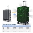 thumbnail image 4 of Hirioo Green Sparkling for Elasticity Suitcase Cover (No luggage Included) Durable Luggage Protector Fits 18-32 Inch Luggage-Medium, 4 of 7