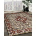 thumbnail image 2 of Ahgly Company Indoor Square Traditional Light French Beige Brown Medallion Area Rugs, 5' Square, 2 of 6