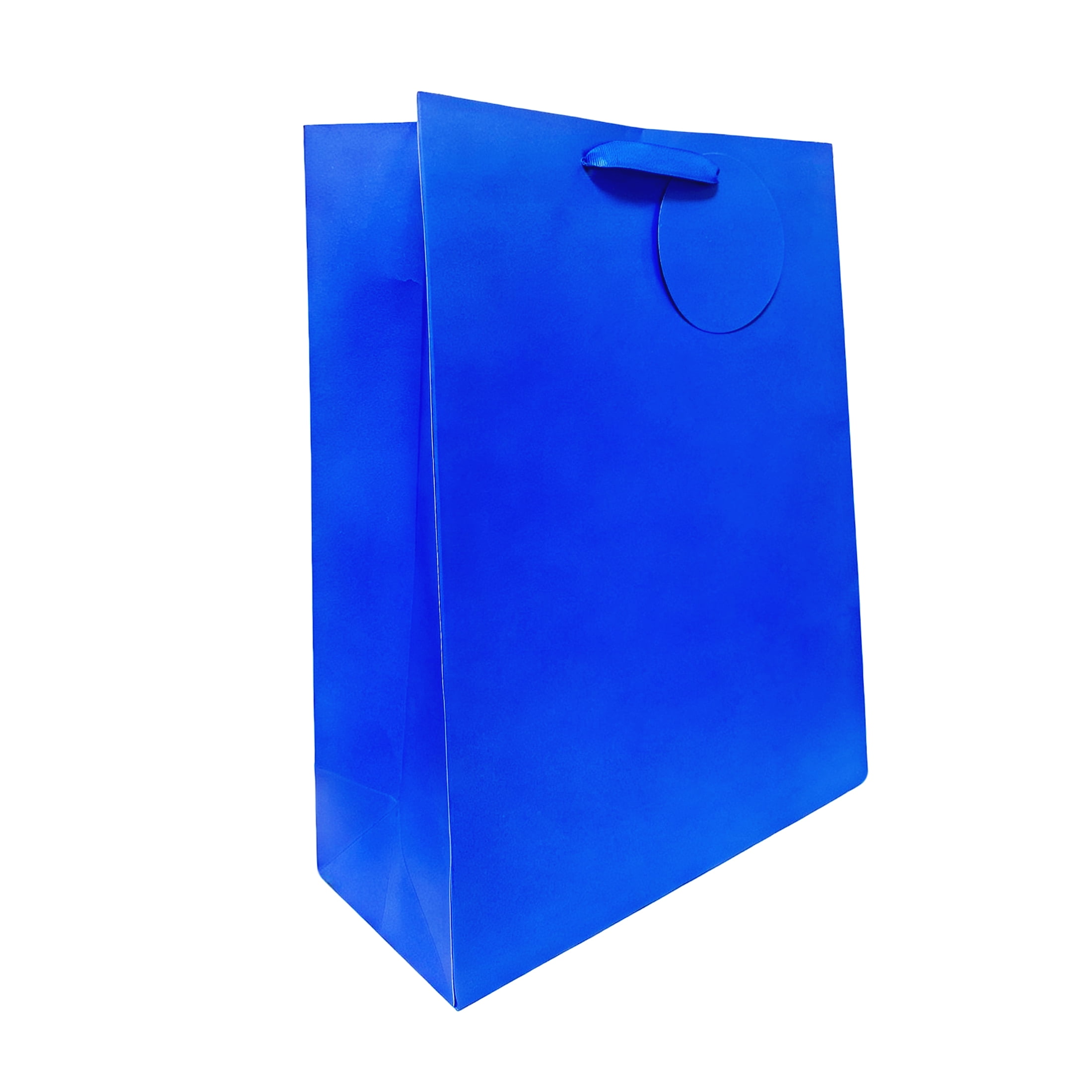 Extra Large Blue Paper Gift Bag, 12" x 5" x 15", by Way To Celebrate