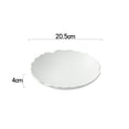 thumbnail image 2 of Household Ceramic Salad Plate Three-dimensional Relief Texture High-grade Tableware Creative Irregular Deep Plate, 2 of 7