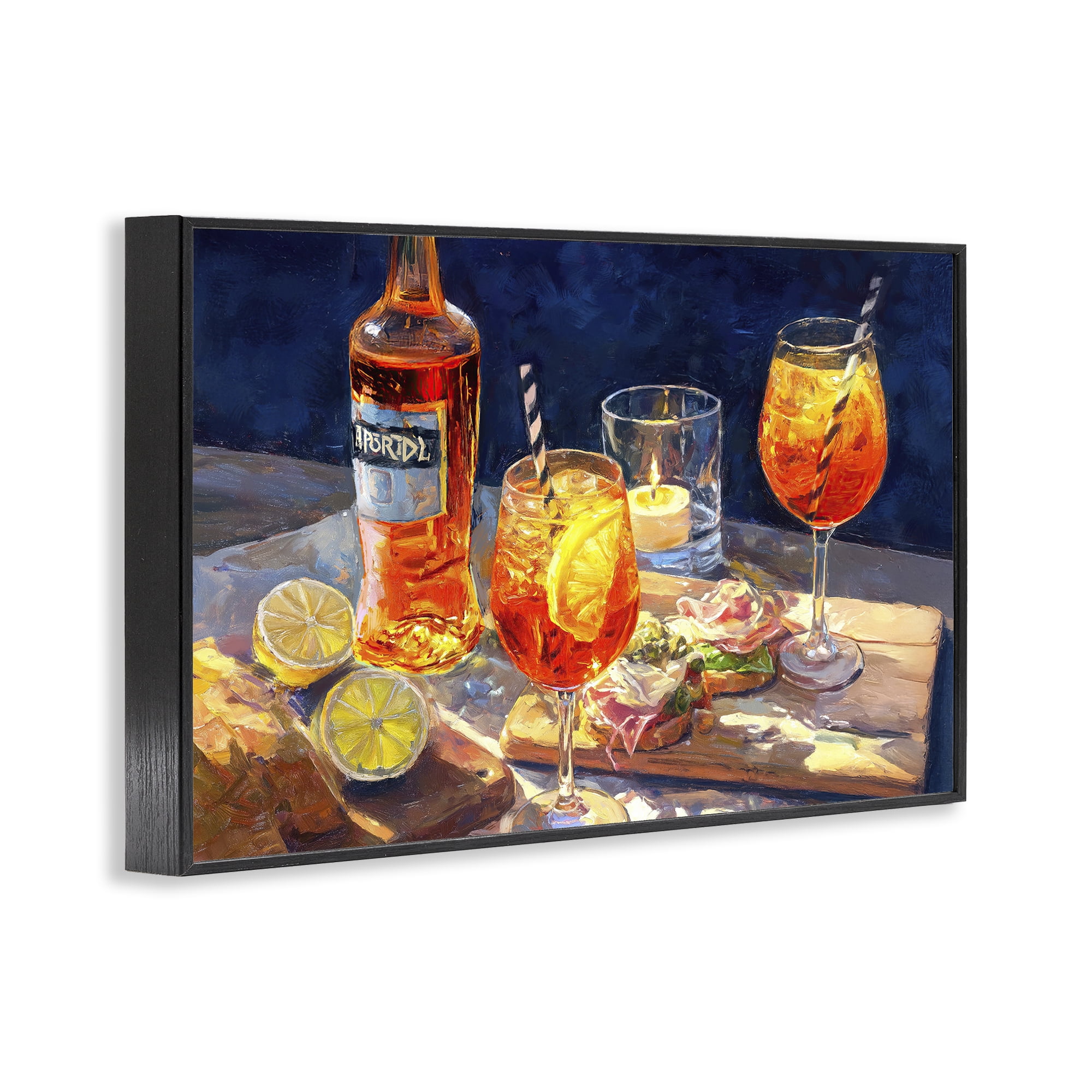 Sprits Table Still Life Black Framed Giclee Art, design by Ziwei Li
