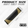 thumbnail image 6 of 2PCS Car Seat Belt Cover Pad, Soft Carbon Fiber Leather Seatbelt Shoulder Protector for a More Comfortable Driving, Universal Safety Belt Strap Cover to Protect Your Neck (Beige), 6 of 6