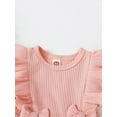thumbnail image 5 of Bagilaanoe Toddler Baby Girl Summer Dress Flower Embroidery Fly Sleeve A-line Princess Dresses 6M 9M 12M 18M 24M 3T 4T Kids Casual Swing Sundress, 5 of 7