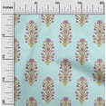thumbnail image 1 of oneOone Viscose Jersey Fabric Leaves & Floral Block Decor Fabric Printed BTY 60 Inch Wide, 1 of 4