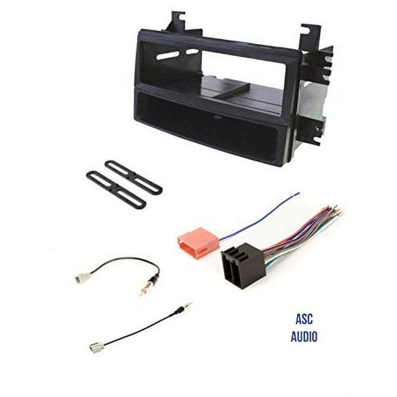 ASC Car Stereo Radio Install Dash Kit, Wire Harness, and Antenna Adapter for installing an Aftermarket Single Din Radio for 2009 - 2010 Kia Optima, 2009 - 2012 Kia Rondo, 2009 - 2014 Kia Sedona
