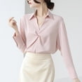 thumbnail image 2 of Chandail à Capuche Oversize pour Femmes, Chandail à Manches Trois-Quarts, Col en V, Mode, Grande Taille, Rose, 2 of 3