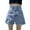 Light Blue, variant on Sngxgn Women's High Waisted Denim Shorts Ripped Hem Frayed Short Jeans(White,S)