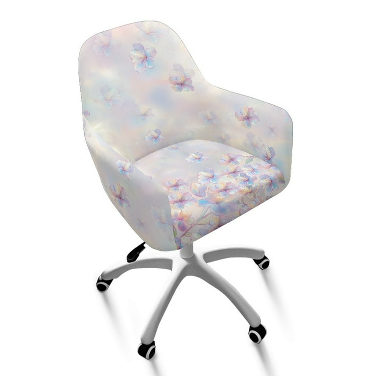 Xixirimido Dreamy Cherry Blossom Pattern Office Arm Chair Cover