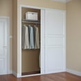 thumbnail image 4 of FeGe 4 to 6 FT Custom Closet Organizer System Kit, Wall-Mounted Storage Organizer with Wire Shelving and Hanging Rods, Adjustable Closet Organizer Kit, Configurations Custom Closet for Bedroom, Grey, 4 of 9