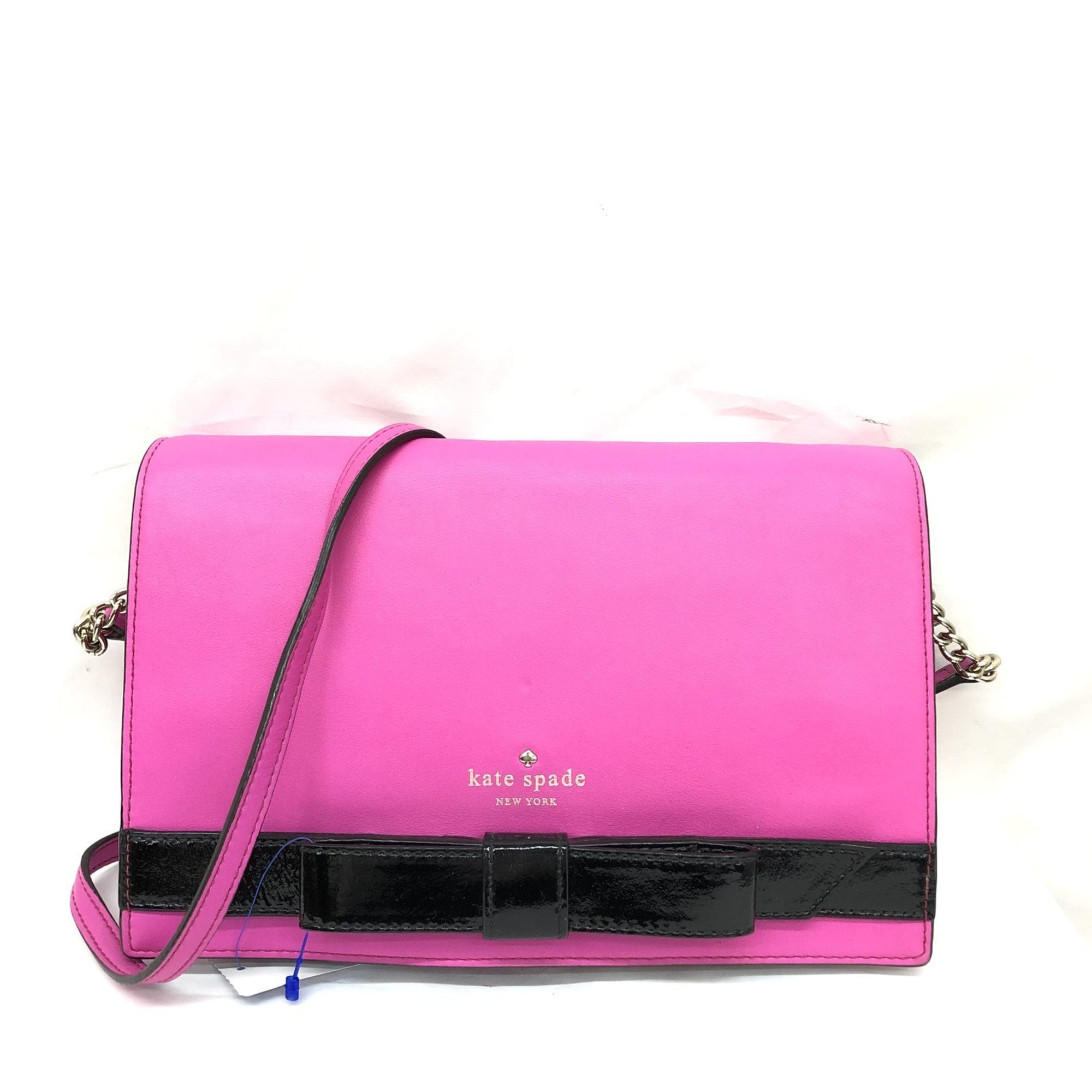 Authenticated Used Kate spade chain shoulder bag 2WAY clutch pink black