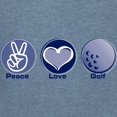 thumbnail image 3 of CafePress - Peace Love Golf - Womens Comfort Colors® Shirt, 3 of 4