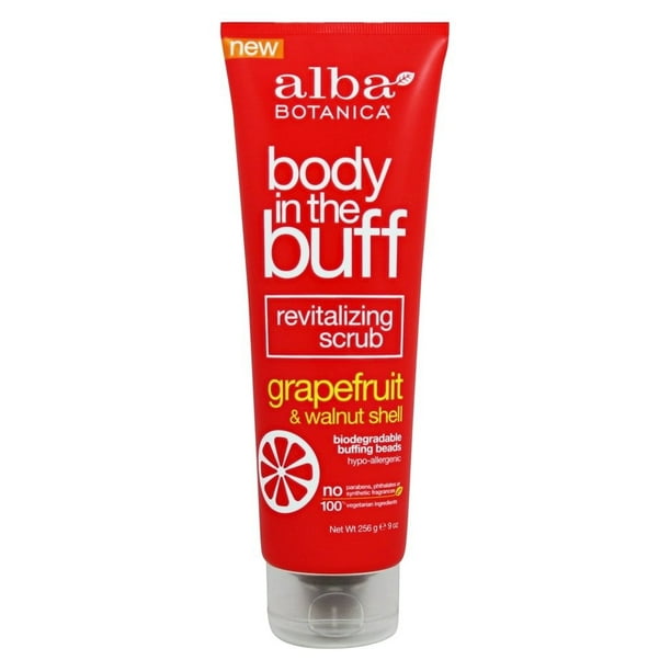 Alba Botanica Body in the Buff Revitalizing Scrub Grapefruit & Walnut