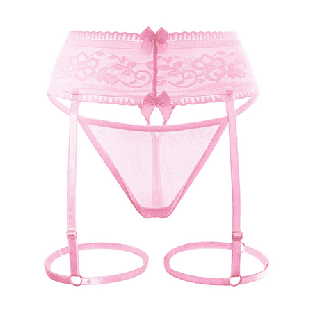 Fulorrnie Underwear for Women Comfort Cheeky High Waisted Thong Panties Banded Waist Stretchable Seamless Panty  Pink  One Size