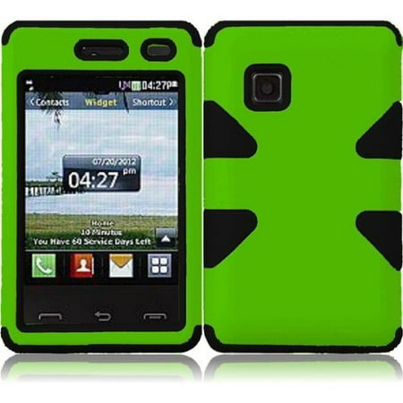 Dynamic Hybrid Tuff Hard Case for LG 840G - Green/Black