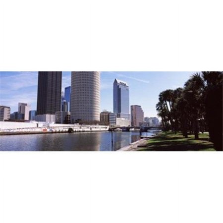 Panoramic Images Buildings viewed from the riverside Hillsborough River University Of Tampa Tampa Hillsborough County Florida USA Poster Print by Panoramic Images - 36 x 12