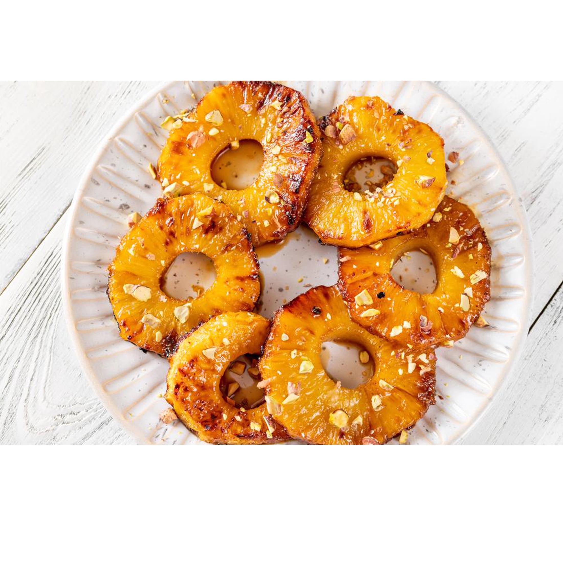 (4 pack) Golden Farms Unsweetened Conventional Pineapple Rings, 14 Oz Can