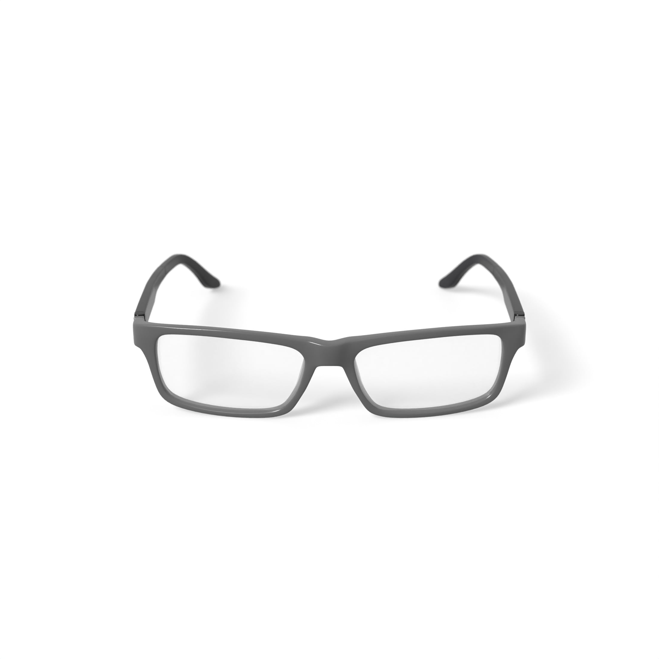 OCTO 180 Men's Champion Rectangular Prescription Eyeglasses with Case, Black