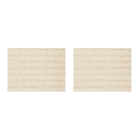 Alfombra de baño Inteprter absorbente de agua chenilla 43*61 blanco marfil 2piezas